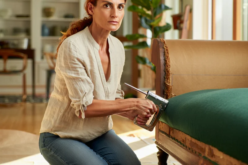 Перетяжка мягкой мебели в домашних условиях