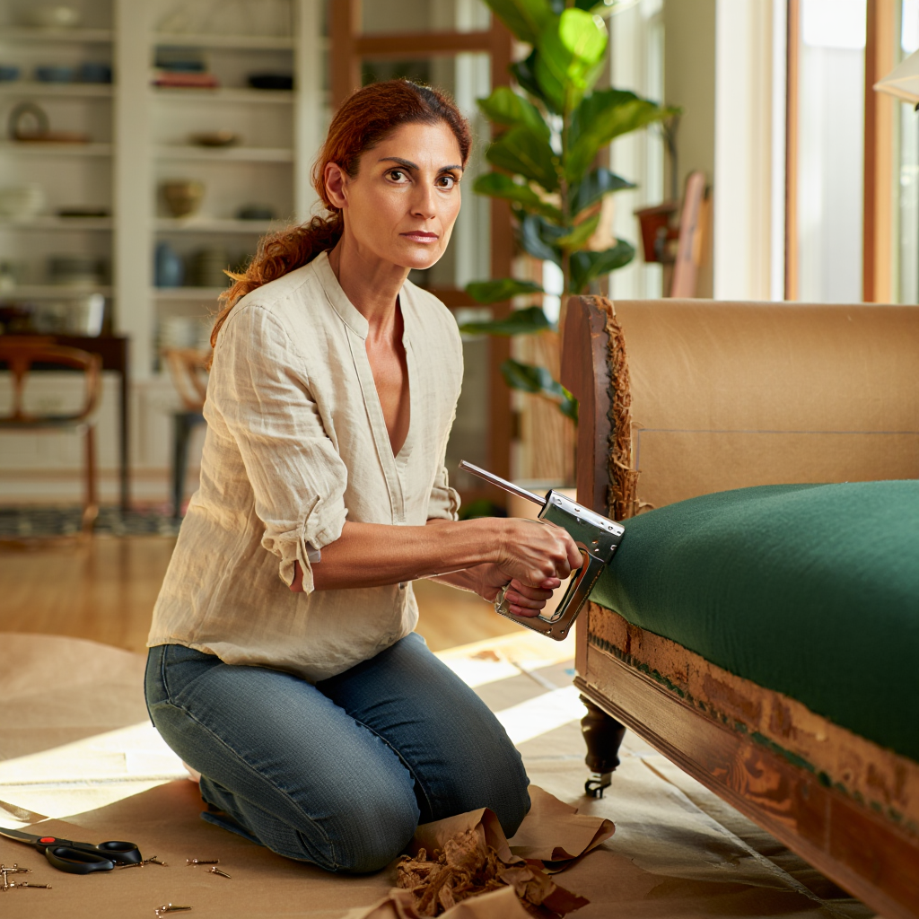 Перетяжка мягкой мебели в домашних условиях