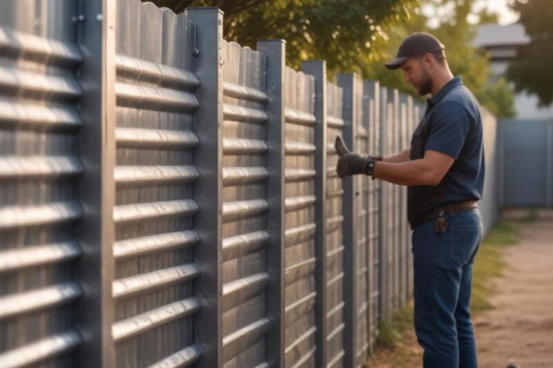 Стоимость забора из профлиста с установкой